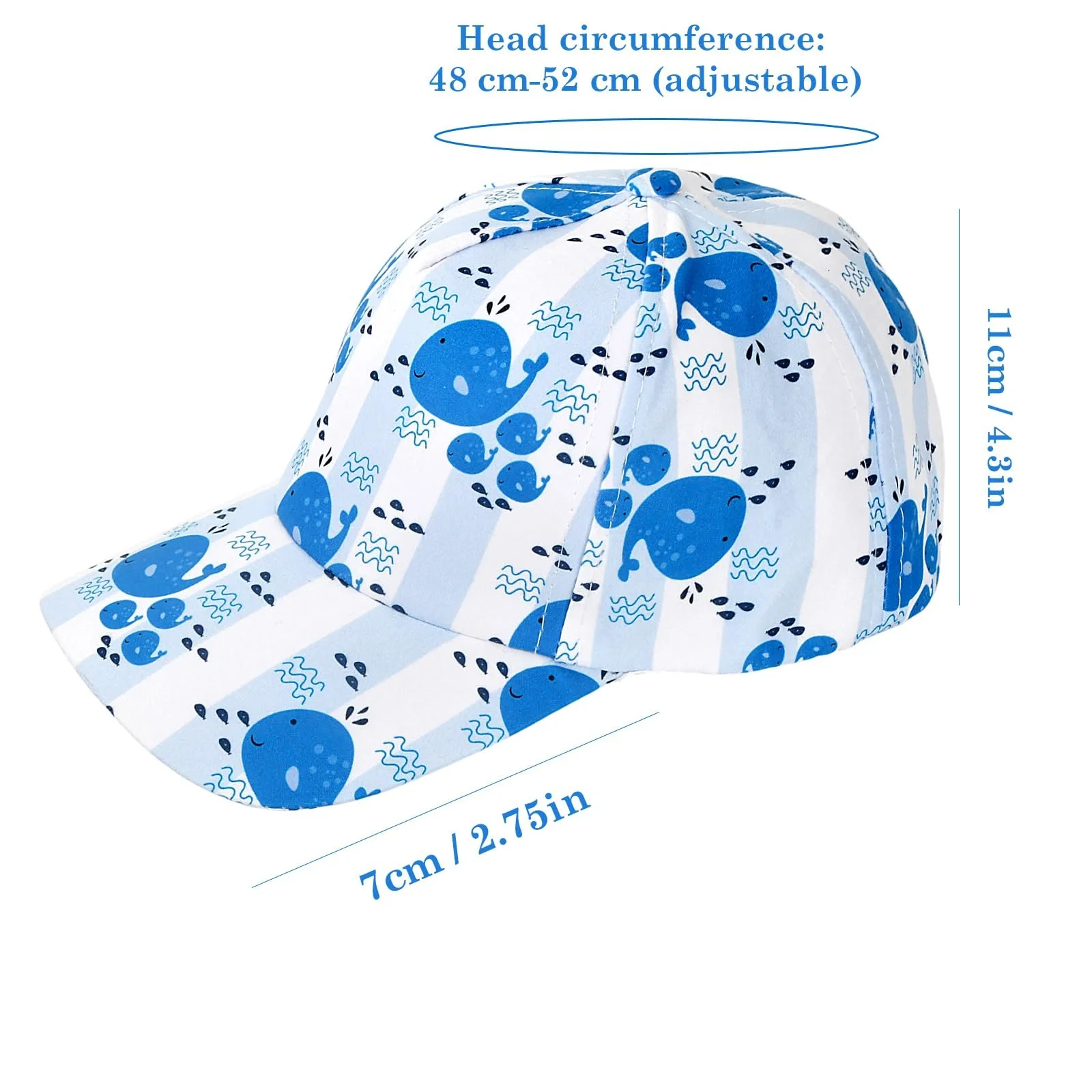 Бейсболка Culinavog дитяча літня регульована для хлопчиків та дівчаток, фото №3