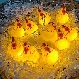 Гирлянда Курица 1,65 м/10 LED - Фото 1