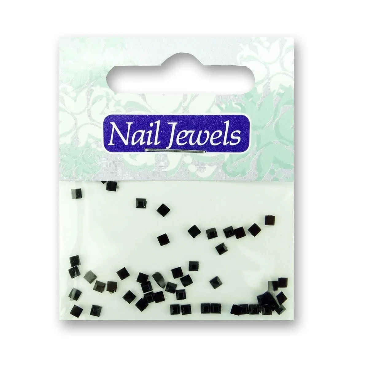 Стразы для ногтей Квадратные Акриловые Черные, фото №1