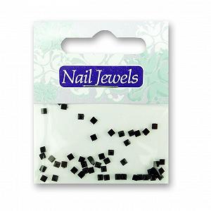 Стразы для ногтей Квадратные Акриловые Черные - Фото 1