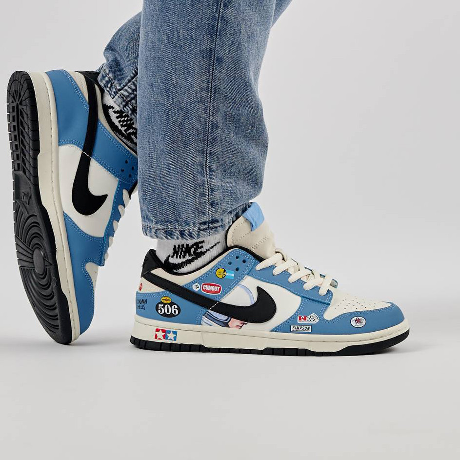 Кроссовки мужские SB Dunk Low Jackman Wheels голубые кожаные кеды найк сб данк демисезонная обувь, фото №8 Кроссовки мужские SB Dunk Low Jackman Wheels голубые кожаные кеды найк сб данк демисезонная обувь, фото №8