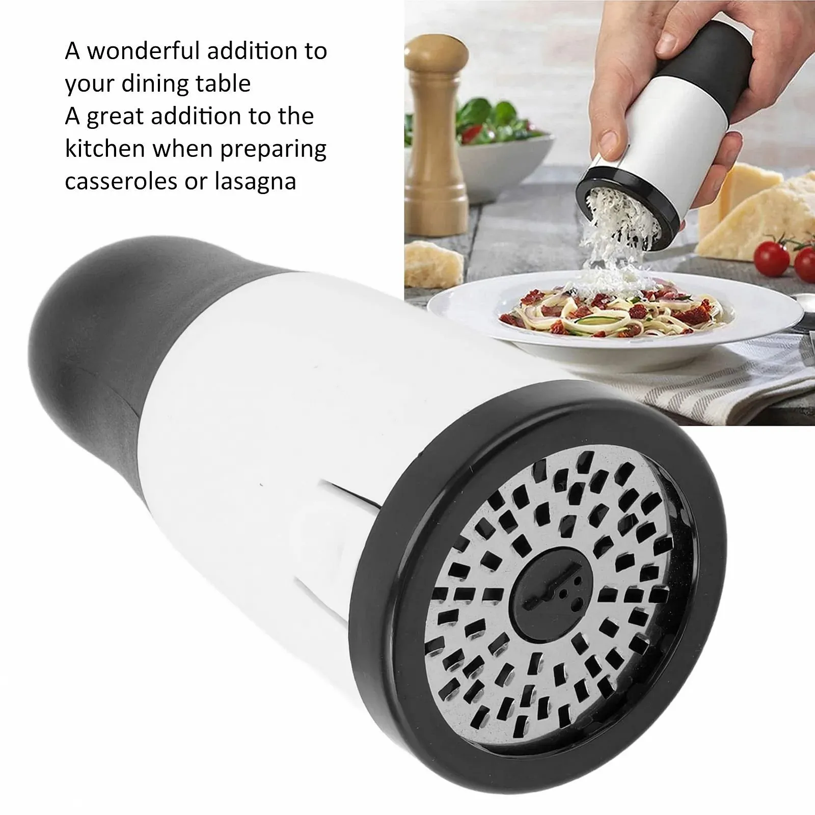 Ручна терка для сиру Omabeta, обертова з великою місткістю, фото №6