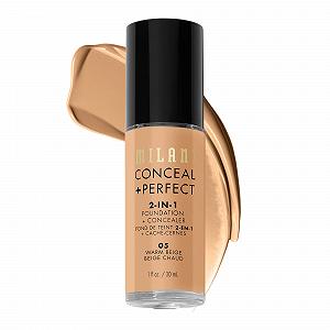 Тональная основа Milani Conceal + Perfect 2-in-1 Foundation + Concealer 05 Warm Beige - Фото 1
