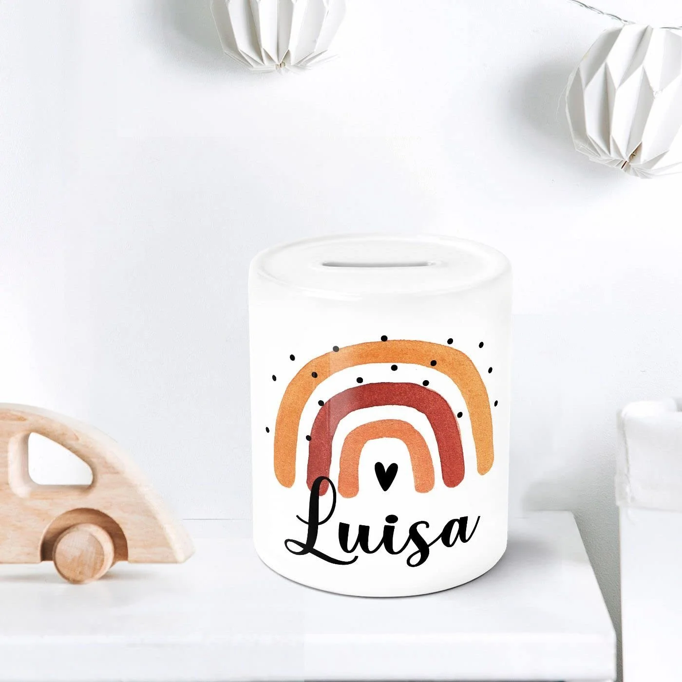 Скарбничка Веселка Персоналізована Керамічна, фото №4