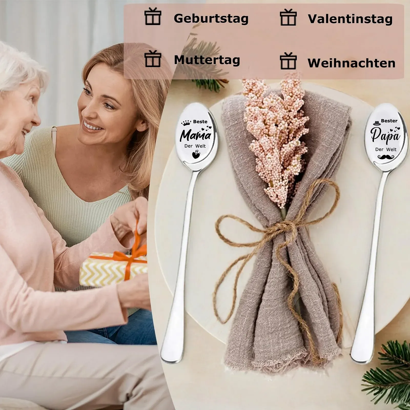 Ложка кавова, 2 шт. Найкраща Мама і Тато у Світі, фото №7