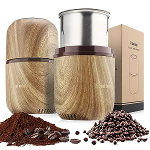 Електрична кавомолка COOL KNIGHT, з лезом з нержавіючої сталі 304, підходить для кавових зерен, спецій, трав, злаків, горіхів - Фото 1