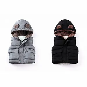 Подростковый жилет biJerou с капюшоном, на молнии synthetic.ua - Фото 1