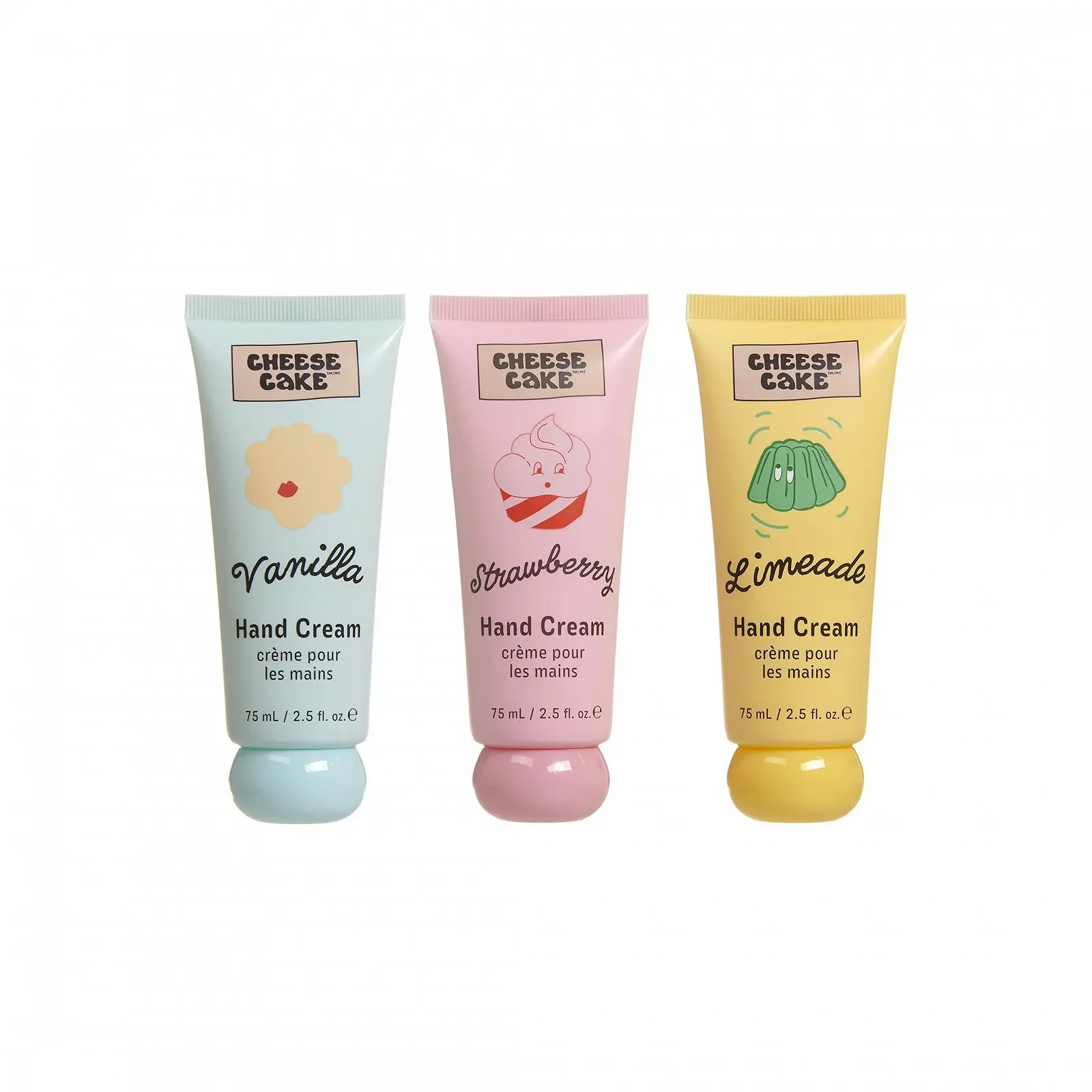 Набір кремів для рук Cheese Cake, 3 шт., асорті смаків для дівчат-підлітків, фото №2
