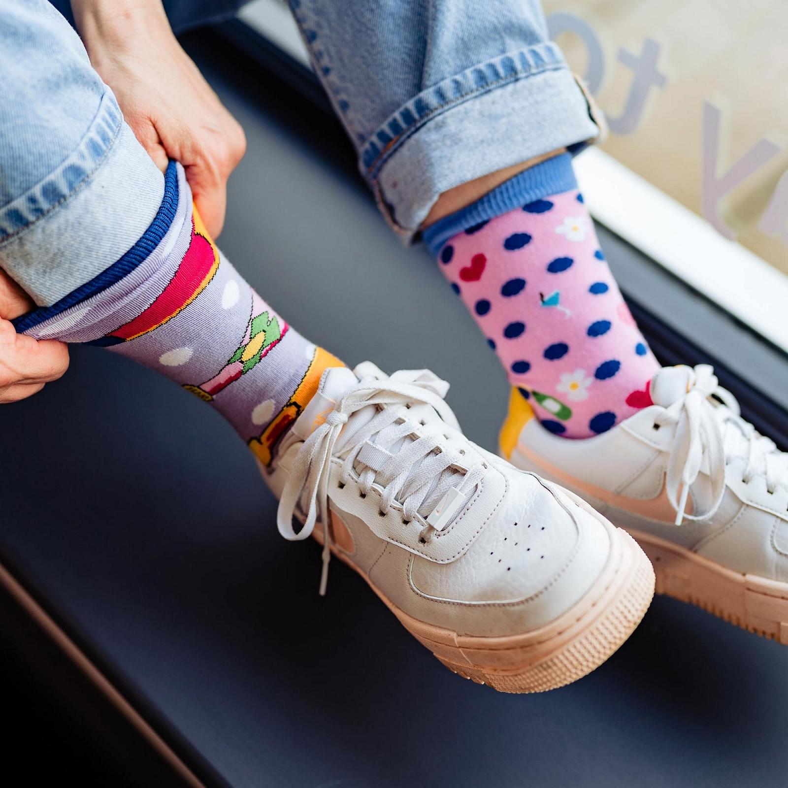 Носки Oddsocks Let's Brunch 37-42 Набор из 6 штук - чулки, разноцветные, фото №3