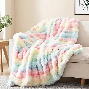 Плюшева Покривало CEWROM Kaninchen, суперм'яка, товста, 1000 г/м - Фото 1