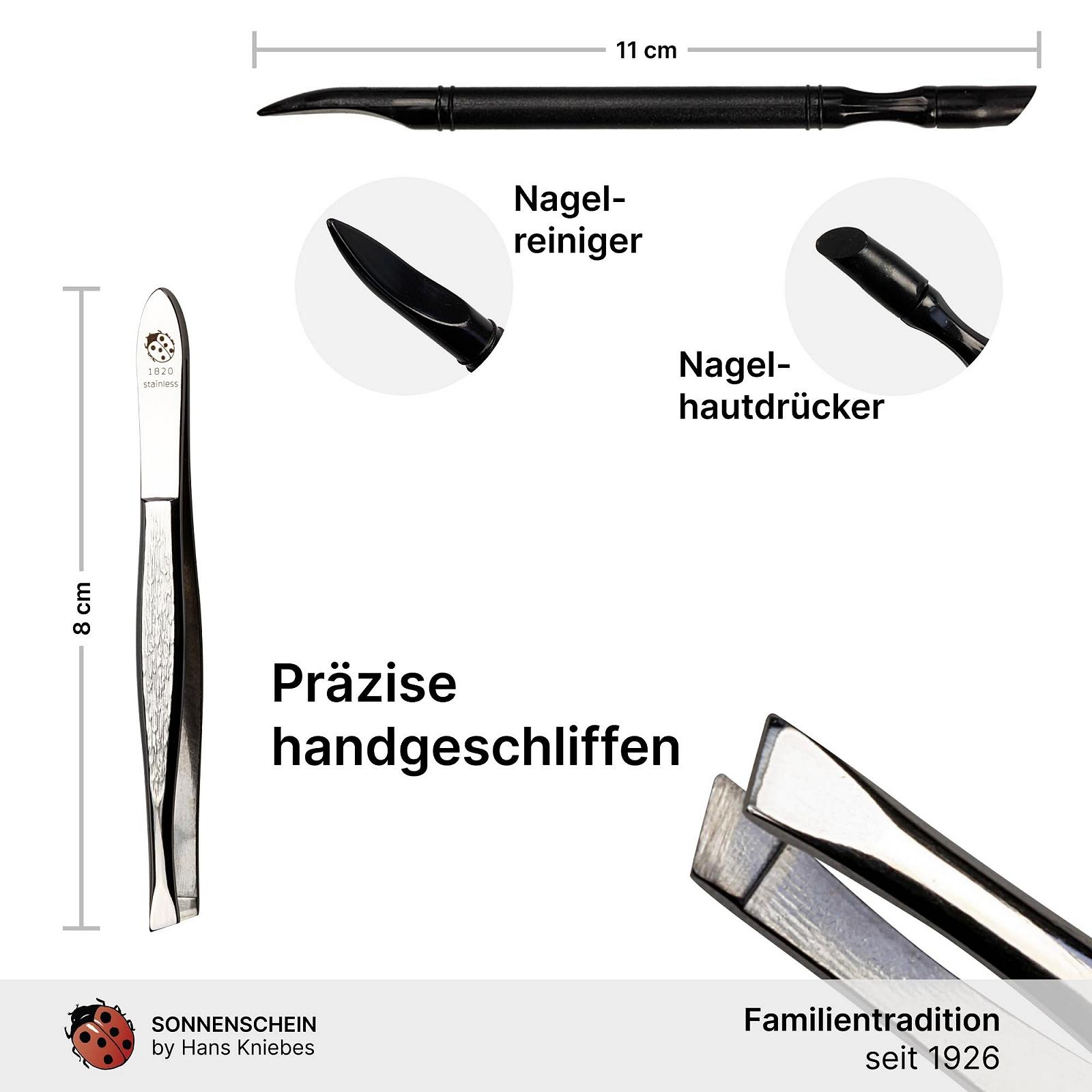 Набір для манікюру Sonnenschein by Hans Kniebes 6 предметів Чорний/Бежевий, фото №5 Набір для манікюру Sonnenschein by Hans Kniebes 6 предметів Чорний/Бежевий, фото №5