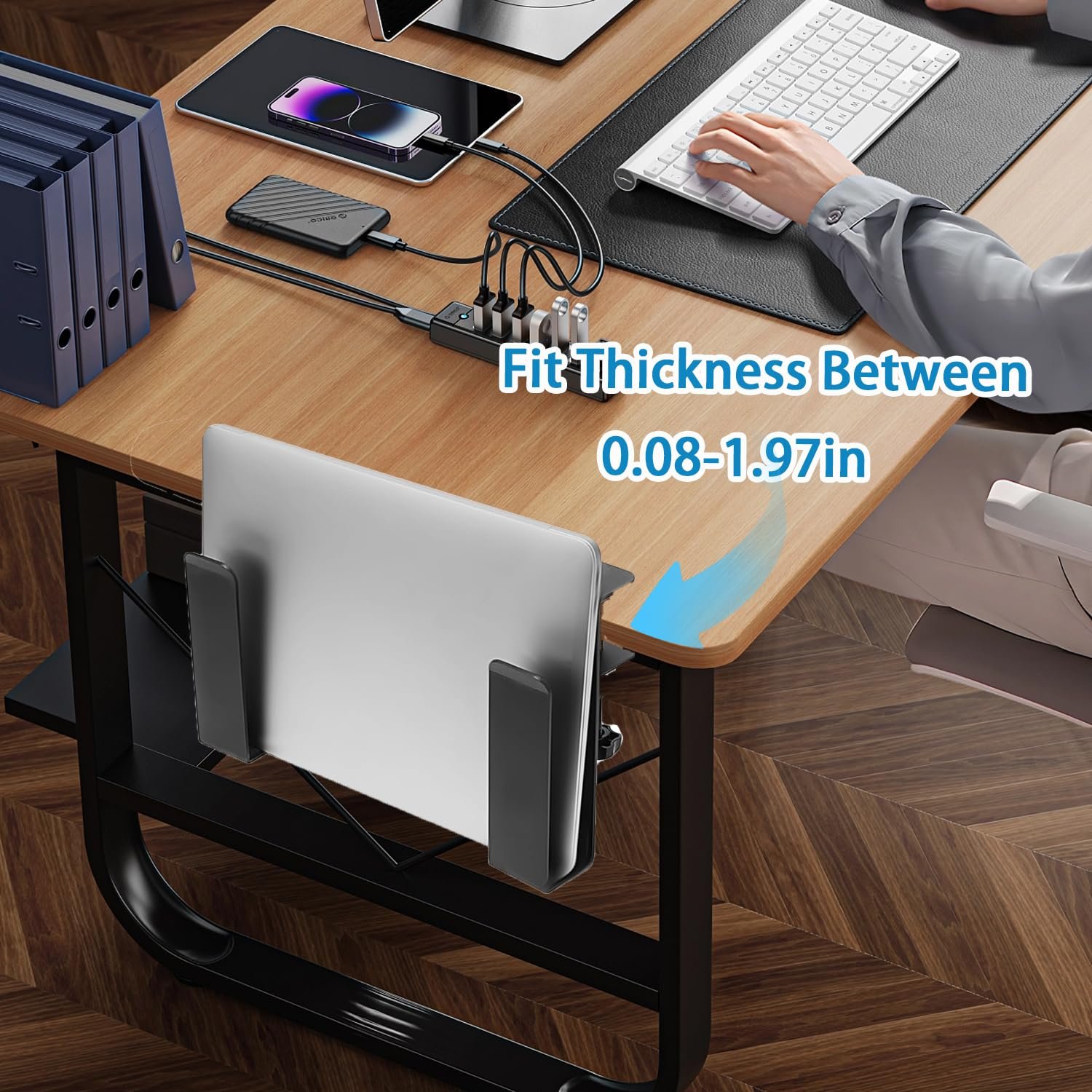 Регульована Настільна Підставка для Ноутбука, Вертикальна, фото №5 Регульована Настільна Підставка для Ноутбука, Вертикальна, фото №5