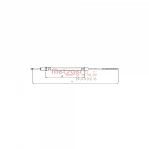 Трос стоянкового гальма METZGER 10.4154 для BMW MINI задній лівий - Фото 1