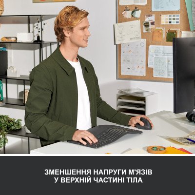 Мышка Logitech Lift Left Vertical Ergonomic Wireless/Bluetooth Graphite (910-006474), фото №4 Мышка Logitech Lift Left Vertical Ergonomic Wireless/Bluetooth Graphite (910-006474), фото №4