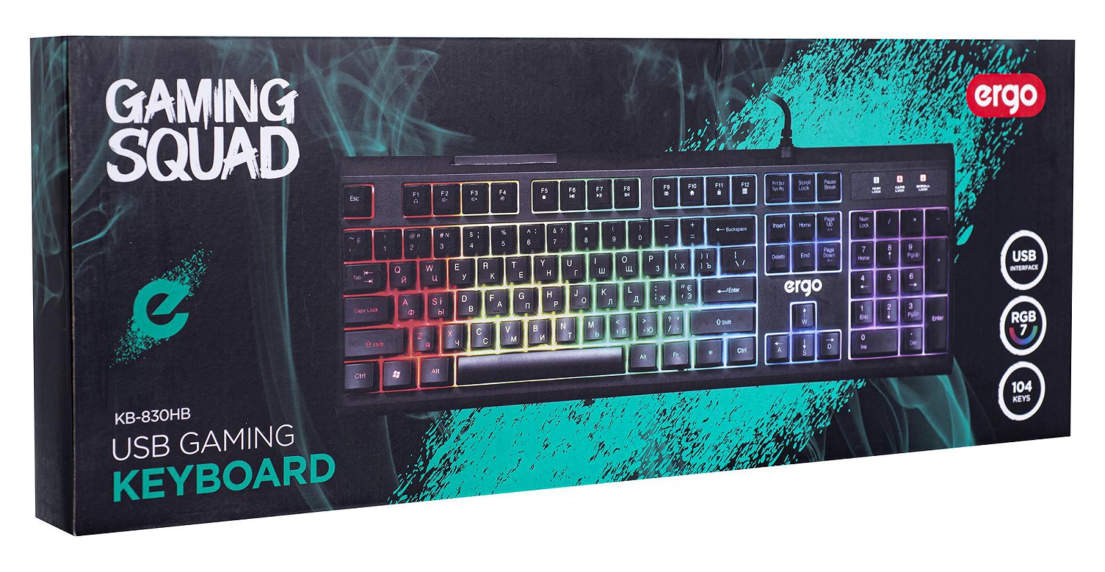 Клавиатура Ergo KB-830 HB 6562133, фото №6