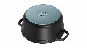 Гусятниця Staub 1102285 кругла з кришкою 22 см 2.6 л Matt Black емальована synthetic.ua - Фото 1