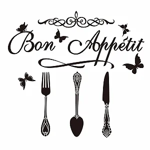 Наклейка на стіну SUPERDANT Bon Appetit Кухонна тематика Вінілова - Фото 1