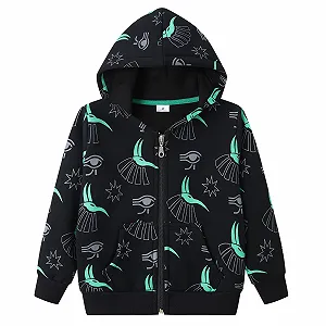 Толстовка Dinopjs для мальчиков, флисовая спортивная куртка, свитшот Horus Alien Sci-Fi Anubis, толстовка Dino на молнии, тракторная куртка, хлопковая куртка с капюшоном, толстовка-пуловер Digger для детей 3-8 - Фото 1