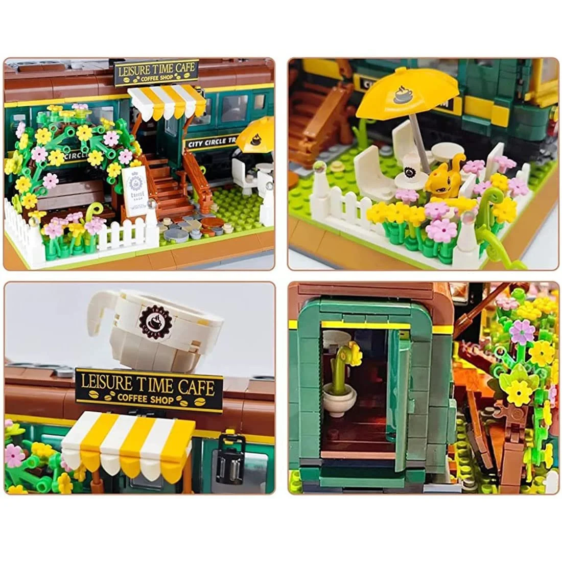 Конструктор Кафе Поезд AKOGD Модель Здания, фото №6 Конструктор Кафе Поезд AKOGD Модель Здания, фото №6