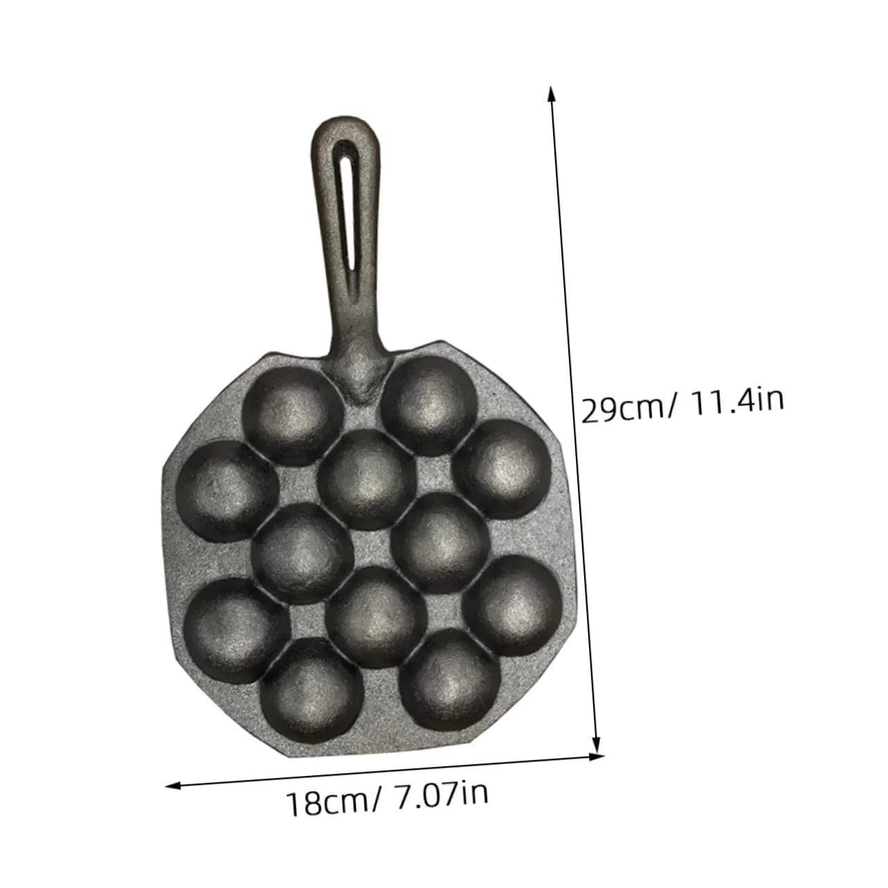 Форма для запекания такояки Cabilock чугунная антипригарная 2 шт., фото №2