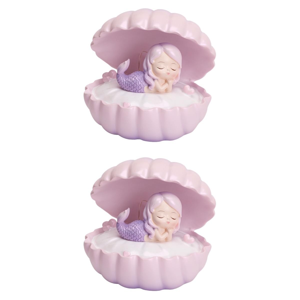 Лампа DOITOOL Mermaid Night Light LED Resin Shell, фото №1