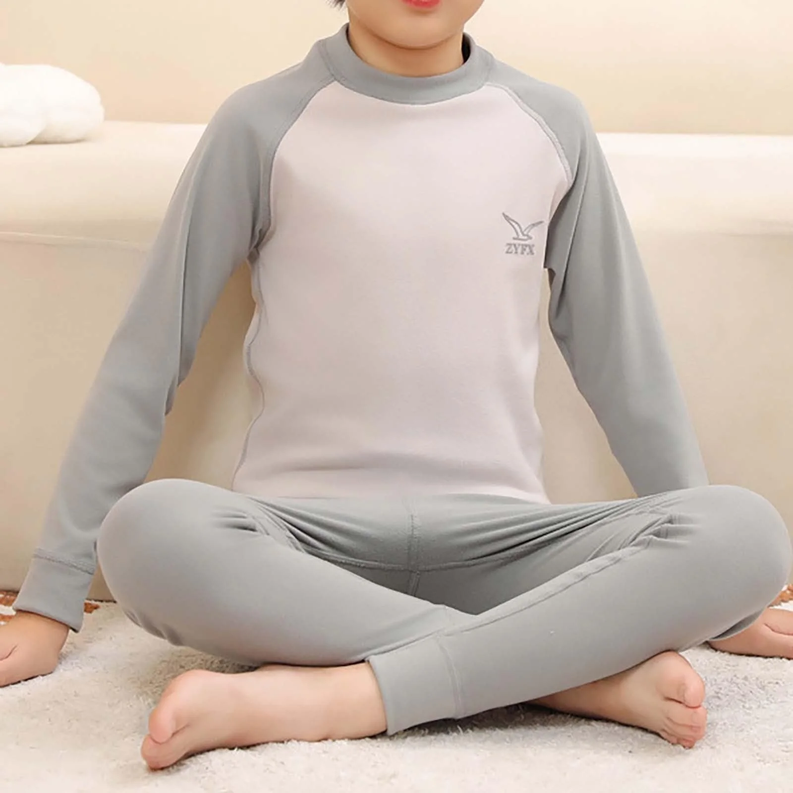 Дитяча термобілизна (для хлопчиків та дівчаток) Кольорова осінь-зима, фото №2