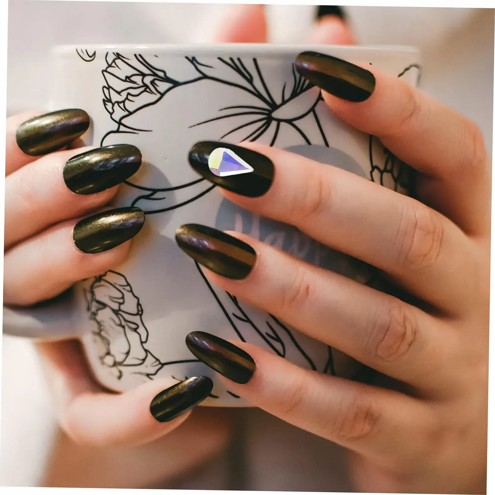 FOMIYES Самодельные Подвески для Ногтей Стразы Набор Металлические Подвески Прочные 12 Отделений Коробка Аксессуары для Ногтей для Самодельных Ногтей и Рукоделия, фото №6