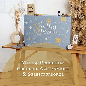 Адвент-календар для догляду за собою 24 високоякісних продукти 100% веганський, бежевий synthetic.ua - Фото 1