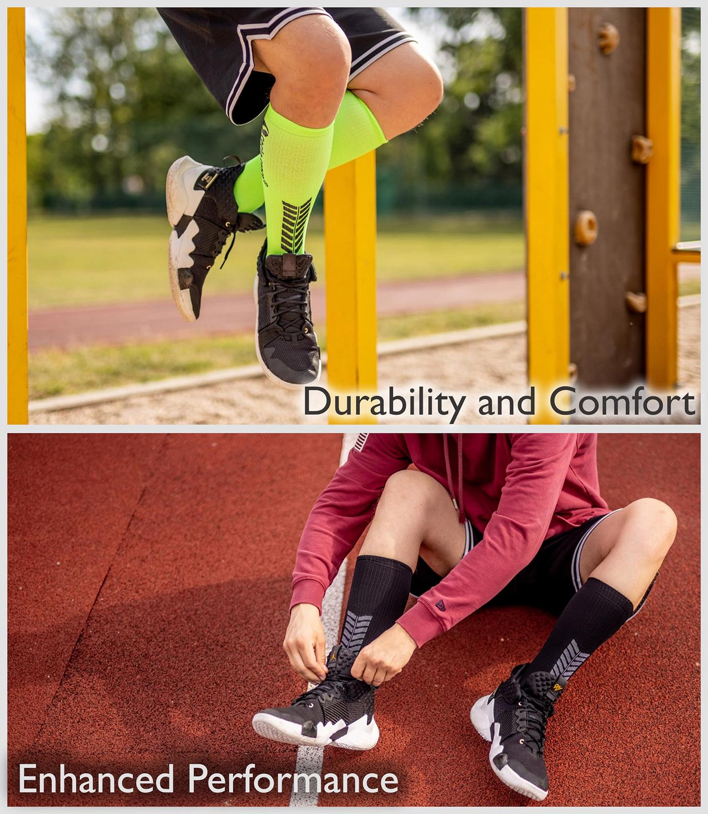 Компрессионные носки Sesto Senso 3 пары Спортивные Женские Мужские Унисекс Разноцветные Высокие Спортивные Носки Носки для бега, фото №2