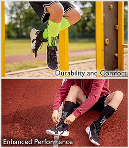 Компрессионные носки Sesto Senso 3 пары Спортивные Женские Мужские Унисекс Разноцветные Высокие Спортивные Носки Носки для бега synthetic.ua - Фото 1