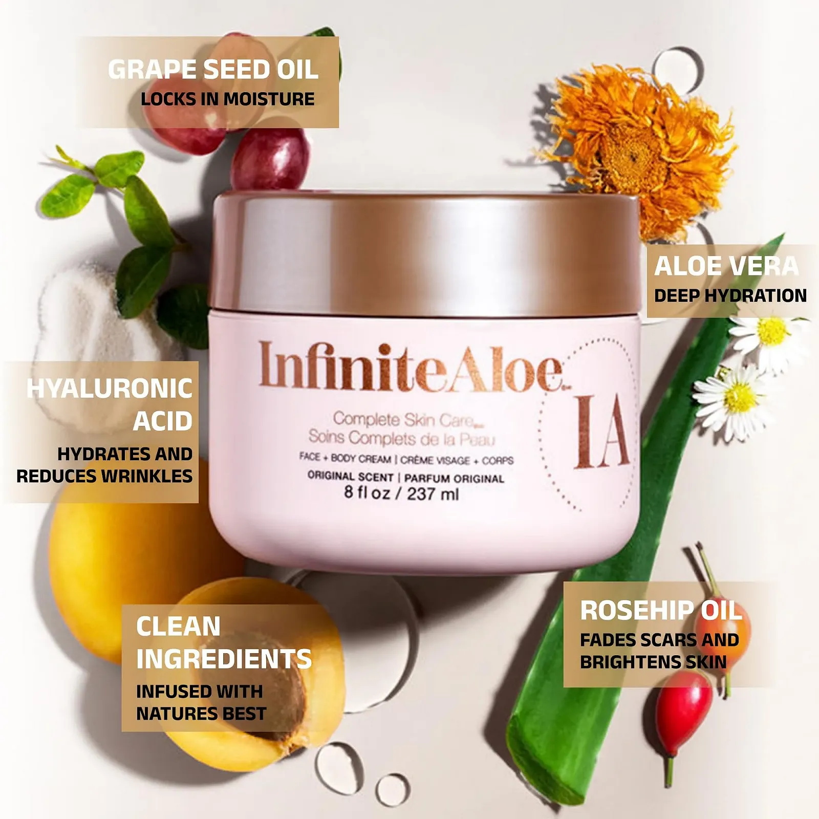 Крем для догляду за шкірою Infinite Aloe Original 226 г, фото №2