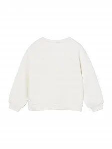 Толстовка для девочек Vertbaudet Basics с принтом synthetic.ua - Фото 1