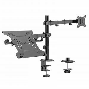 Кронштейн 2-в-1 для монитора и ноутбука Держатель для монитора и ноутбука VESA 75x75/100x100 - Фото 1