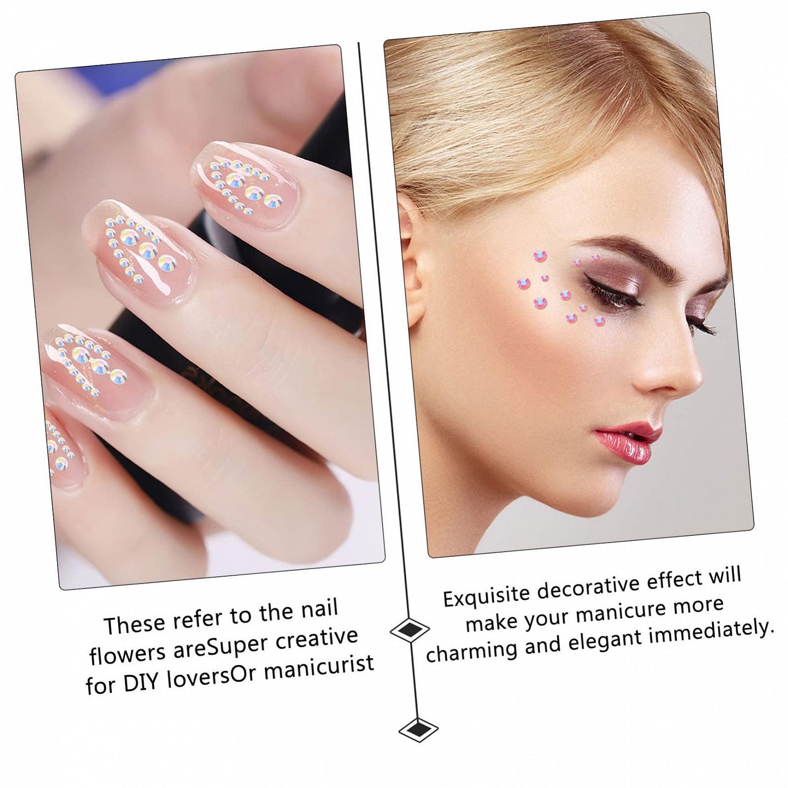 Украшения для ногтей Healvian, 2 коробки, бриллианты для ногтей, плоские стразы для маникюра, фото №8 Украшения для ногтей Healvian, 2 коробки, бриллианты для ногтей, плоские стразы для маникюра, фото №8