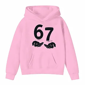 Худи Six Seven 67 Meme для подростков, с длинным рукавом и капюшоном, с узором 67, повседневная свободная толстовка, уличный пуловер, куртка для девочек и мальчиков - Фото 1