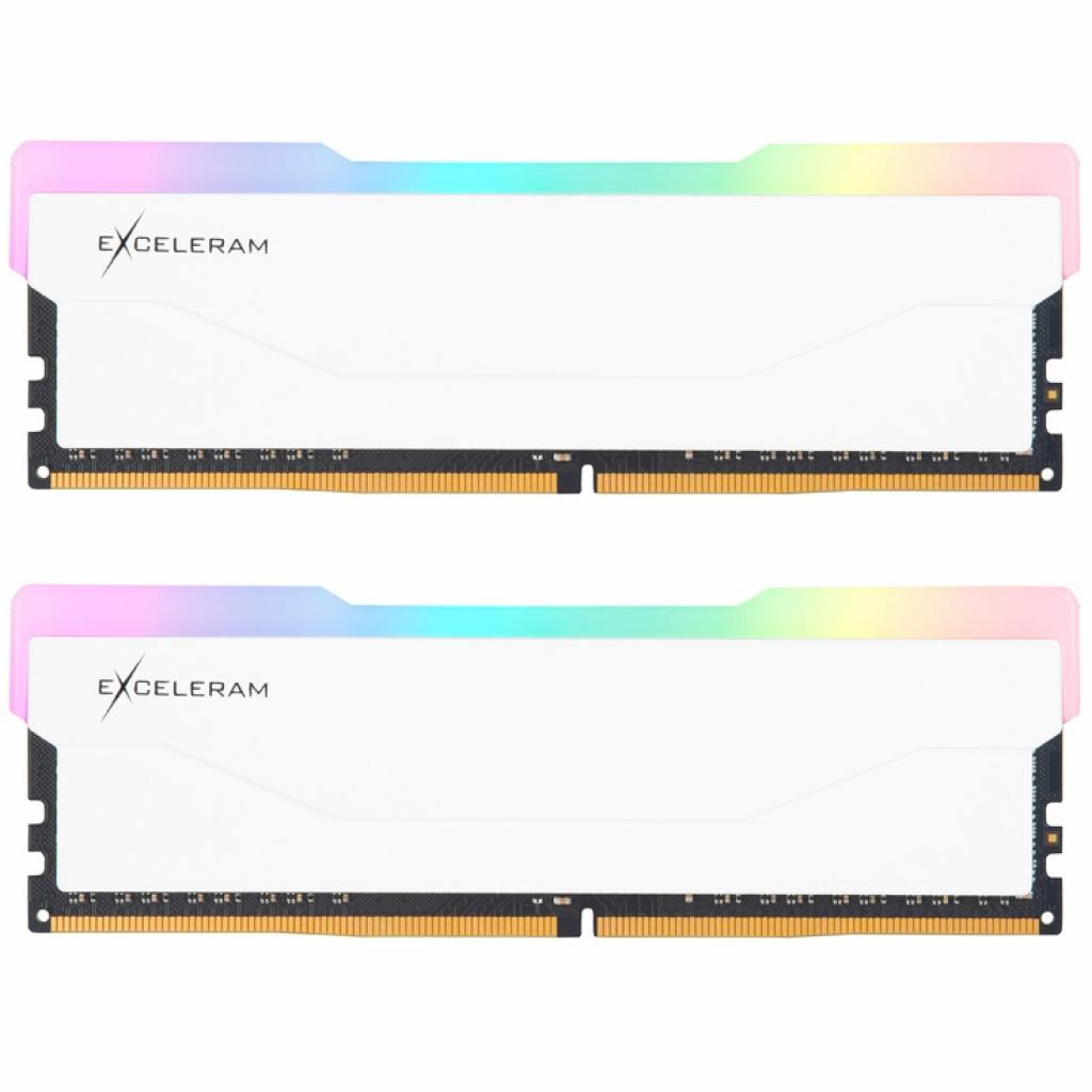 Модуль пам'яті для комп'ютера DDR4 32GB 2x16GB 3200 MHz RGB X2 Series White eXceleram ERX2W432326CD 645886, фото №1