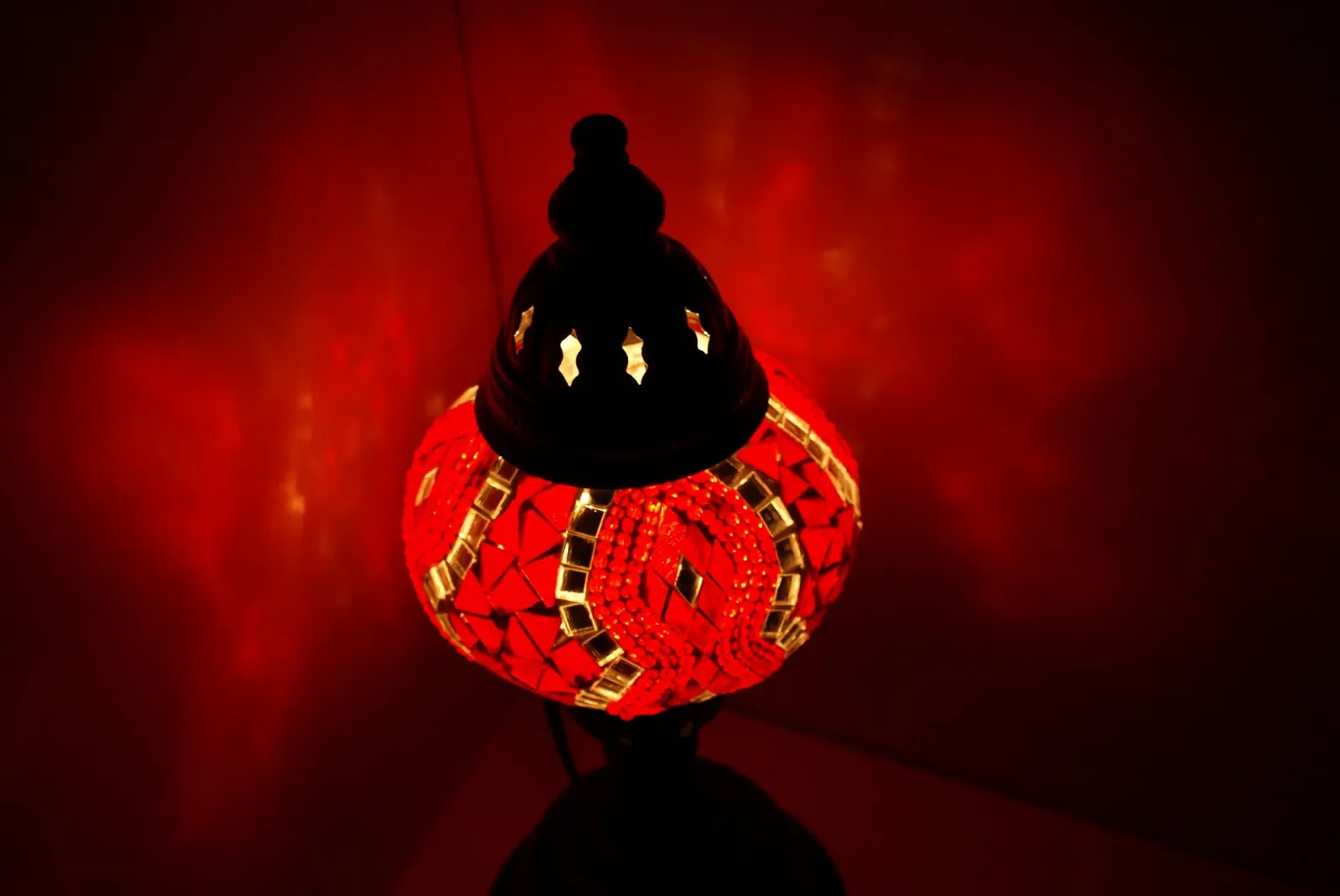 Настільна лампа M Мозаїчна Східна Червона, фото №3