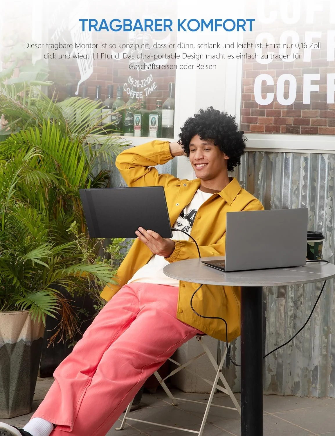 Монитор портативный 14" Arzopa A1 Gamut Slim Full HD IPS 60 Гц, фото №8 Монитор портативный 14" Arzopa A1 Gamut Slim Full HD IPS 60 Гц, фото №8