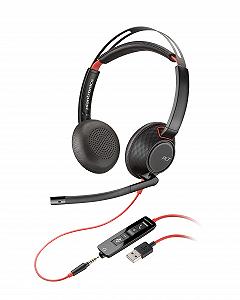 Навушники Plantronics Blackwire C5220 Стерео USB C Роз'єм для ПК, 3.5 мм Чорний - Фото 1