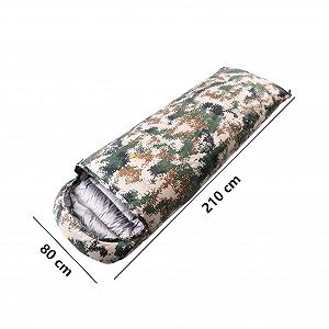 Спальний мішок MYVVKIA легкий та пухнастий пуховий камуфляжний водонепроникний зелений synthetic.ua - Фото 1