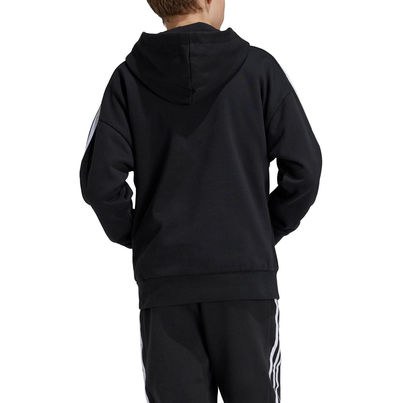 Худи ADIDAS J HOT FL Черный/Белый, фото №2