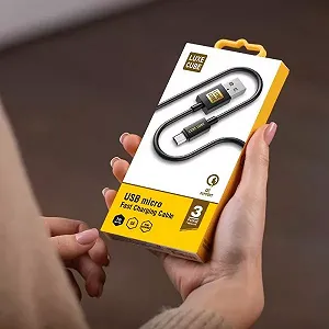 Кабель Luxe Cube USB-microUSB 3А 2м черный 8886888698483 synthetic.ua - Фото 1
