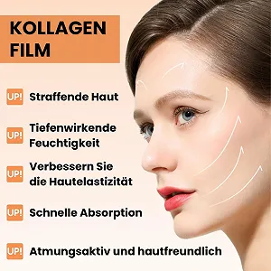 Плівка розчинного колагену, пакування з 5 штук, колагенова маска для пружності шкіри synthetic.ua - Фото 1