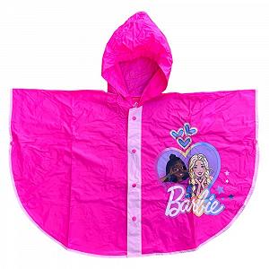 Детский водонепроницаемый плащ-дождевик с капюшоном CARTOON B@rbie, ПВХ - Фото 1