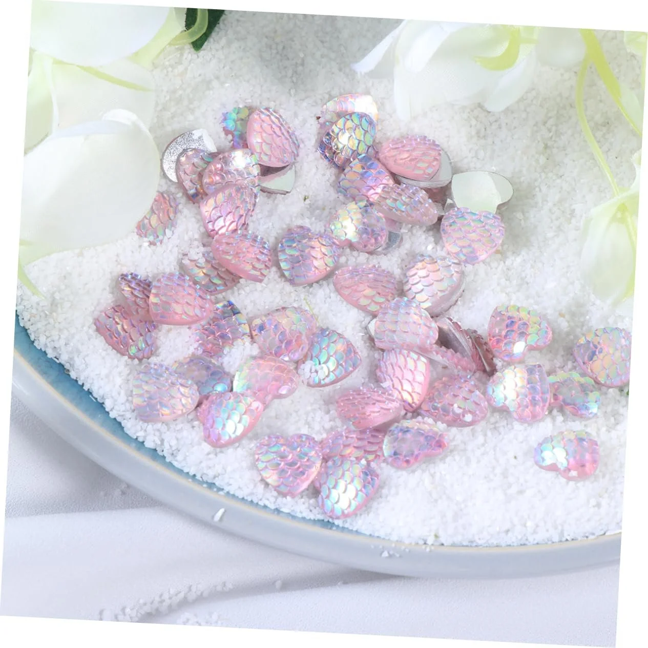 Стрази EXCEART Рибні луски Рожевий, фото №5