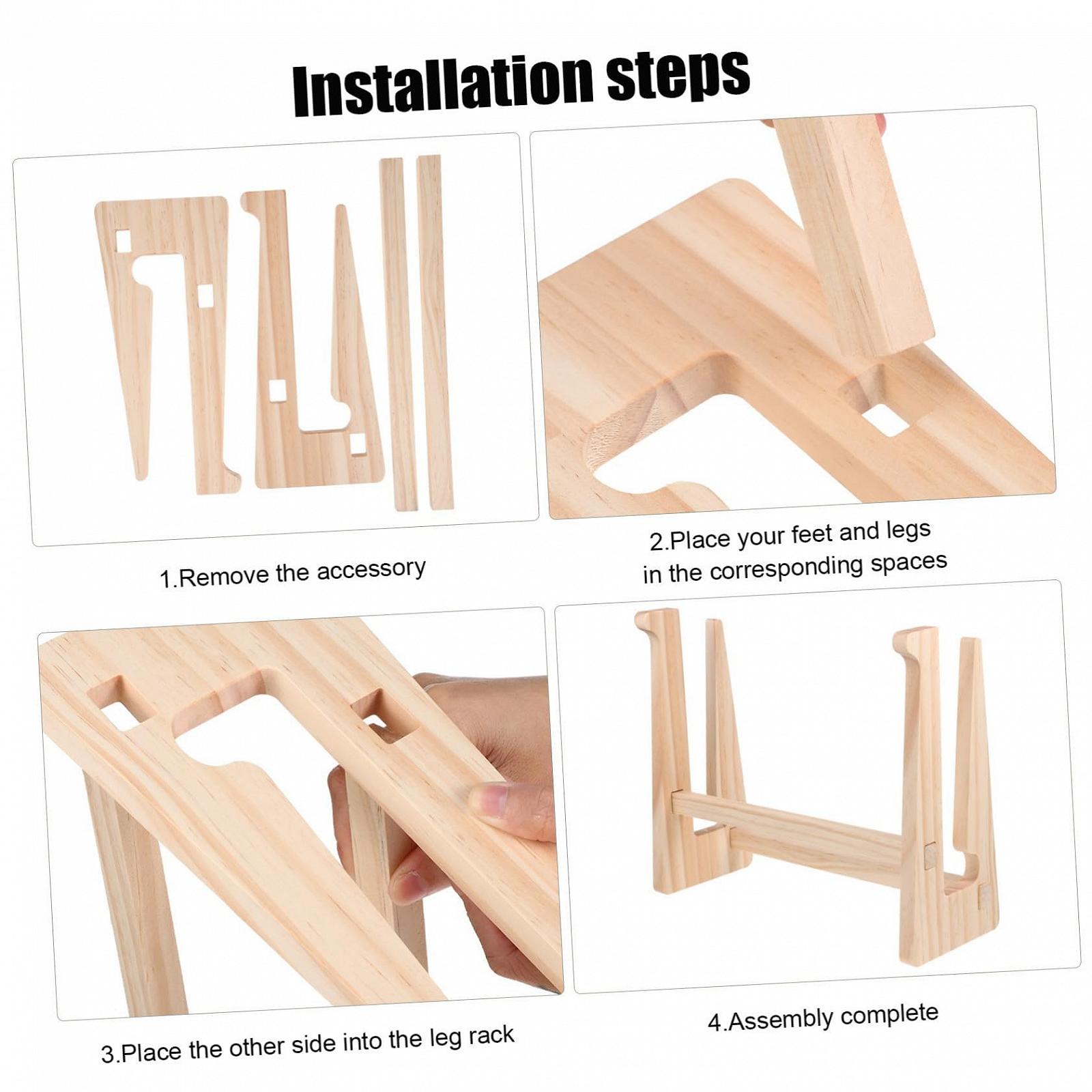 Підставка для ноутбука Дерев'яна підставка для ноутбука з циркуляцією повітря Стабільний настільний органайзер, фото №4