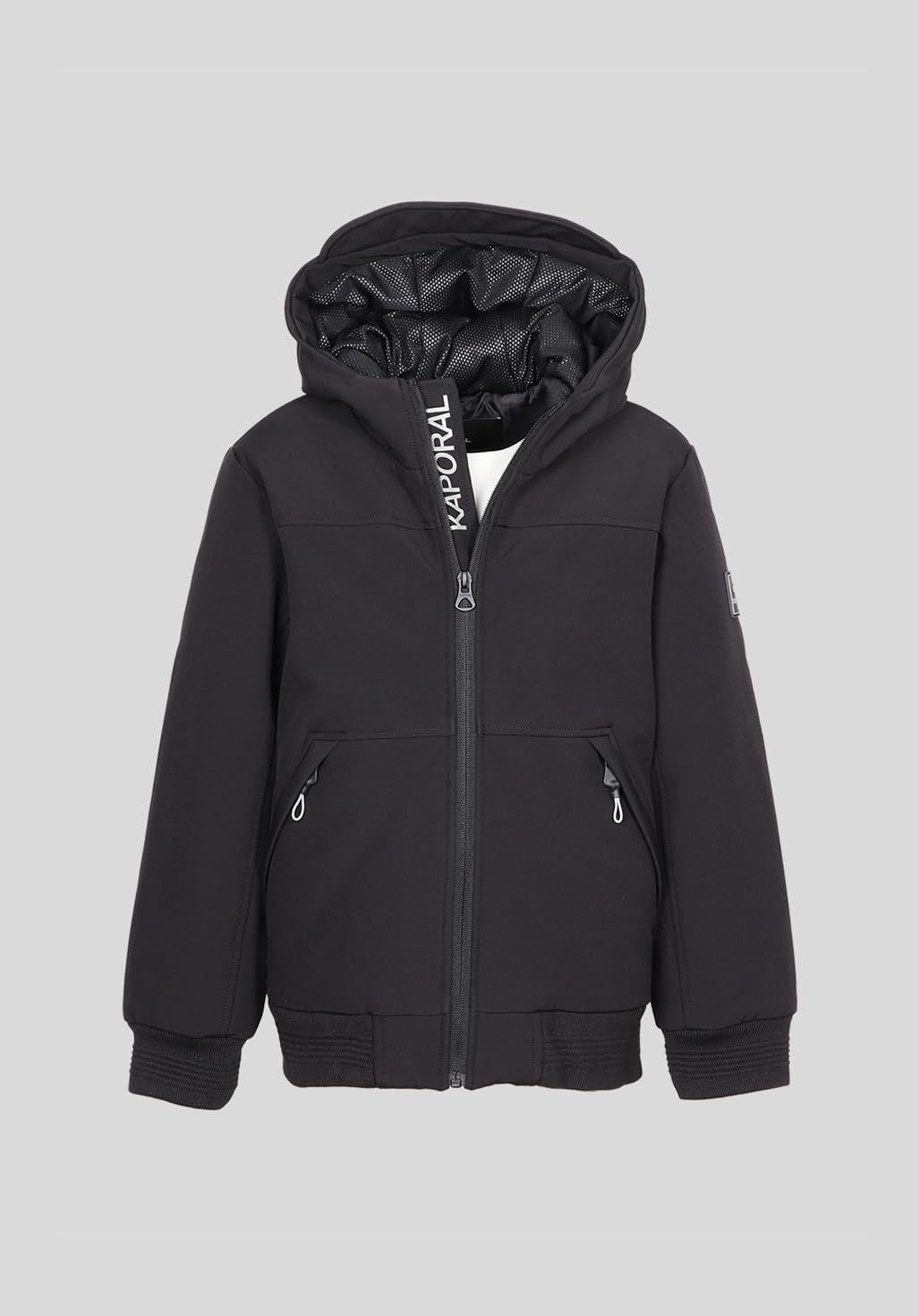 Куртка с капюшоном для мальчиков KAPORAL Moyer Regular, длинный рукав, черный, фото №2 Куртка с капюшоном для мальчиков KAPORAL Moyer Regular, длинный рукав, черный, фото №2