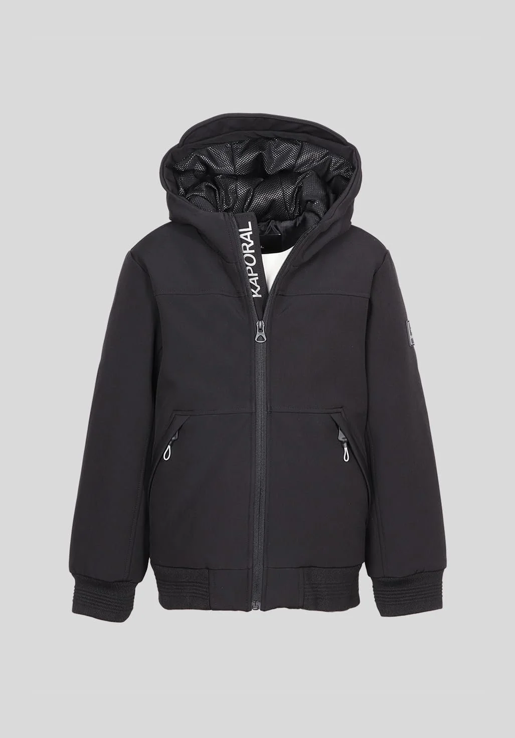 Куртка с капюшоном для мальчиков KAPORAL Moyer Regular, длинный рукав, черный, фото №2 Куртка с капюшоном для мальчиков KAPORAL Moyer Regular, длинный рукав, черный, фото №2