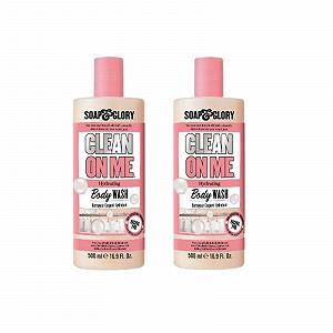 Кремовий гель для душу Soap & Glory Clean On Me 500 мл (2 шт.) - Фото 1