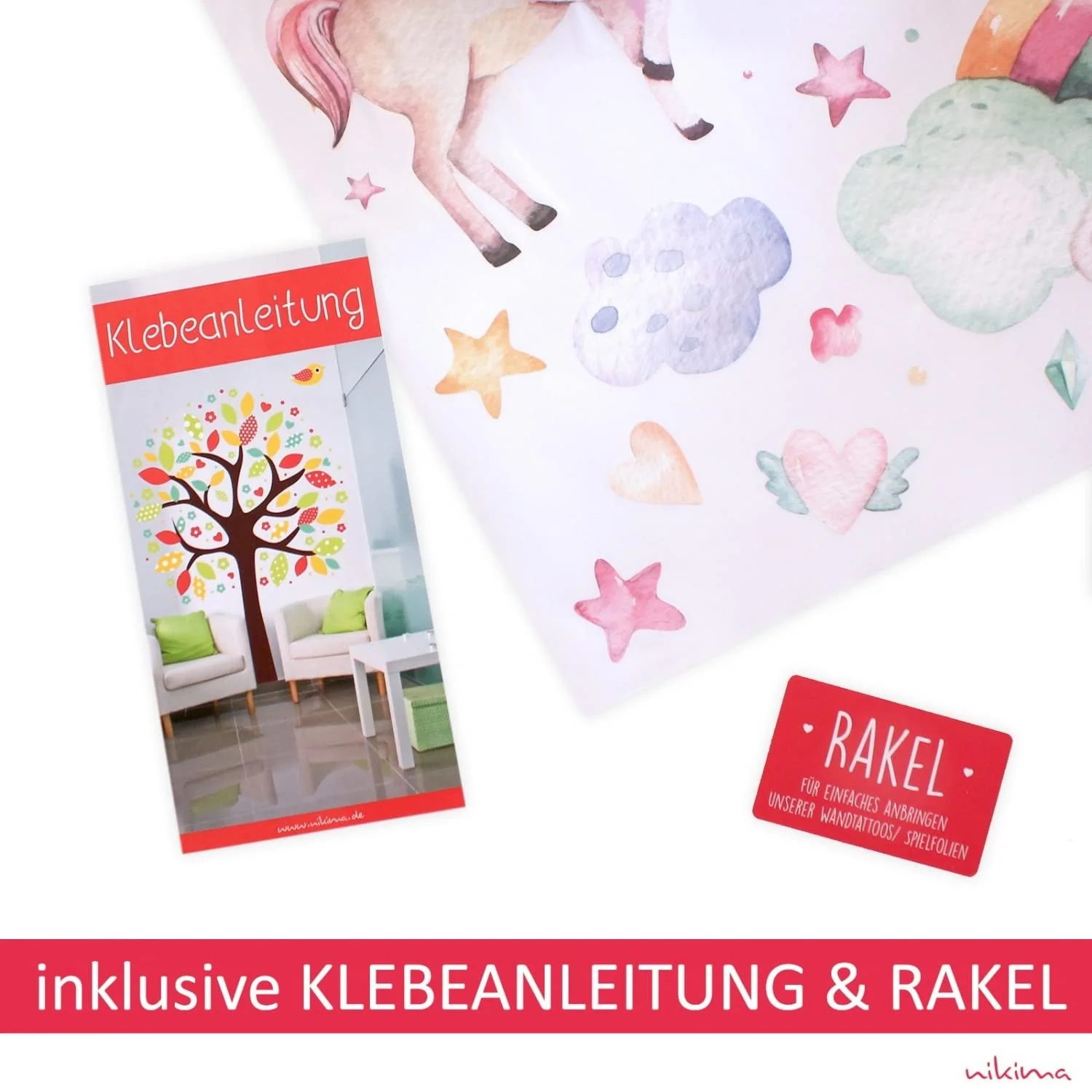 Наклейка на стіну Кінь 245 500 x 500 мм Чорний, фото №8